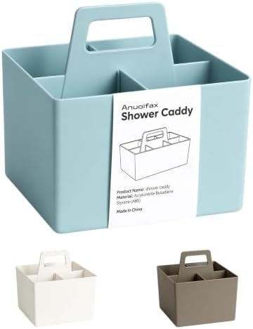 Multipurpose Caddy Organizer with Handle Plastic Desk Storage, Blue