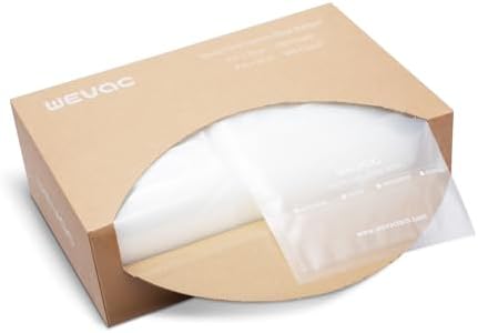 Wevac Vacuum Sealer Bags, Quart 8"x12" 200 Count, Pint 6"x10" 100 Count