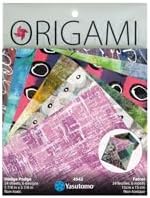 Yasutomo Origami Painted Paper Hodge Podge with 6 Patterns and 24 Sheets, Size 5 7/8” Square, Arts and Crafts Supplies