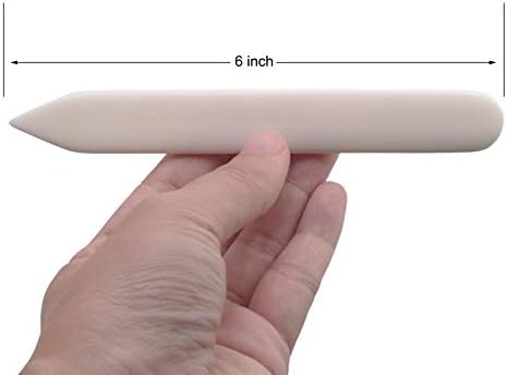 VENCINK Genuine Bone Folder Scoring Folding Creasing Burnishing Tool | 100% Cattle Bone, Origami Paper Creaser, For DIY Handmade Leather, Bookbinding, Scrapbooking, Paper Card Crafts