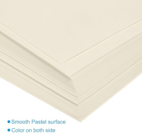 MECCANIXITY 50 Sheets Origami Paper Double Sided 8x8 Inch(20x20cm) Square Sheet for Art Craft Project, Beginners, Gifts Decor, Cream White