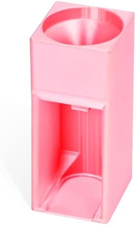 Diamond Painting Organizer - Drill Funnel for Round Containers, Portable Art Funnel for Easy Transfer, Accessories (Pink)