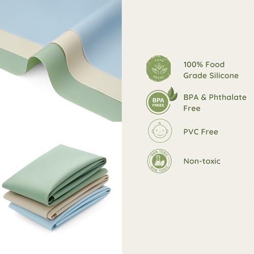 PandaEar 3 Pack Silicone Craft Mats for Resin Casting & Jewelry Making