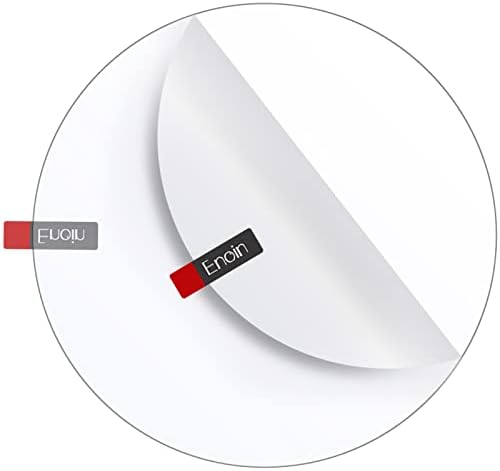 Enoin 1pack 9 Inch Round Clear Acrylic Sheets Plexiglass Sheet 1/4 Inch Thick Disc Circle Plastic Sheet 0.24" 6.0mm, Transparent Board Panel for Round Glass Table Top DIY Project, Paintings, Art Craft