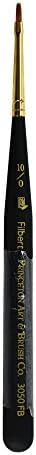 Princeton Mini-Detailer Filbert Brush, Synthetic, Short Handle, Size 10/0 inch, 1 Count