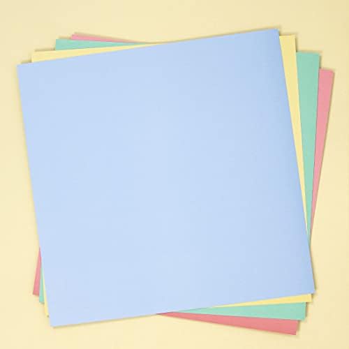 Craftelier - Cardstock Set Pastel | Pack of 24 Double Sided Cardstock for Cardmaking, Scrapbooking and Craft Projects | Weight 240 grams | Size 30,48 cm x 30,48 cm (12" x 12")