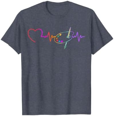 Funny Paint Palette Brush Artist Painter Art Teacher Men Kid T-Shirt
