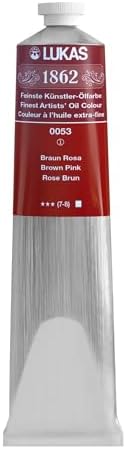 Lukas 1862 Professional German Oil Paint, Brown Pink - w/Beeswax & Non-Yellowing Sunflower Oil, Short Drying Time, Smooth, Outstanding Lightfastness