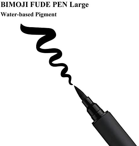 Kuretake Bimoji Fude Pen Large, Soft brush tip, brush tip marking fude brush pen, for Calligraphy, lettering, illustration, Professional, Made in Japan
