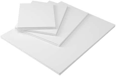 New York Central Portrait-Smooth Artist Canvas Panels- Assorted Popular Sizes Set of 12- Professional Quality 100% Cotton Canvas Panels for Painting- Ideal Painting Canvas Panels for Acrylics & Oils