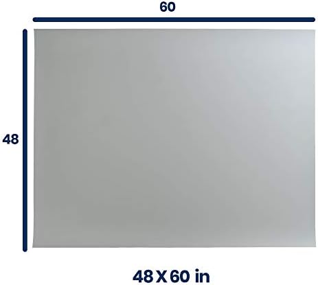 Pacific Arc Vinyl Board Cover. Self Healing and Stain Resistant Gray/White Sheet, 48 inches by 60 inches