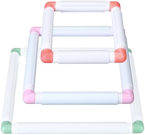 Janinka 3 Pcs Embroidery Hoop Cross Stitch Frames and Hoops, Mixing Colors