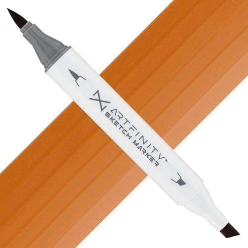 Artfinity Sketch Markers - Leather E2-5, Vibrant, Professional, Dye-Based Alcohol Markers for Artists, Drawing, Travel, & More