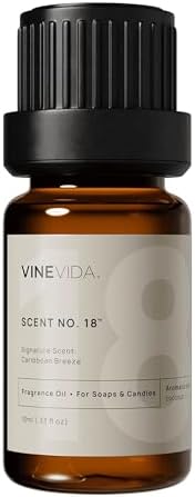 VINEVIDA Scent No.18 Fragrance Oil for Candle & Soap Making - 0.33oz Natural Candle Scents - Made in USA