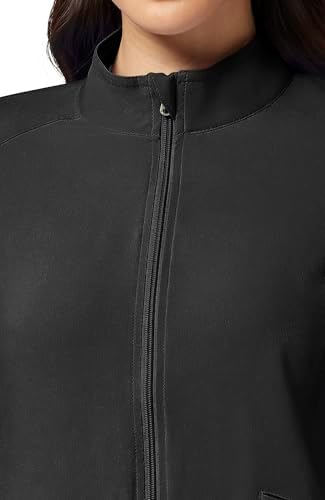 Cherokee iFlex Scrub Jacket for Women 2 Pocket Zip Front
