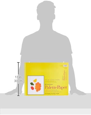 Strathmore Tape Bound Palette Paper Pad, 41 lb. Poly-Coated Paper, 12 X 16 inches, 40 Sheets (365-12)