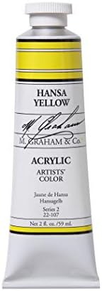 M. Graham 2-Ounce Tube Acrylic Paint, Hansa Yellow
