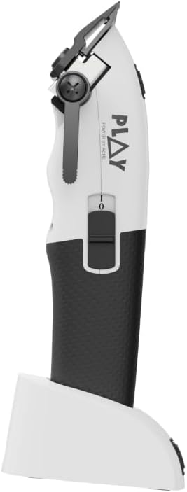 TPOB Play Barber Hair Clippers for Men 7500 RPM with Rubber Grips (White)