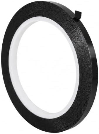 GGR Supplies MMYP-1 Black Metalized Polyester Film Tape, 1/4 Inch x 72 Yds
