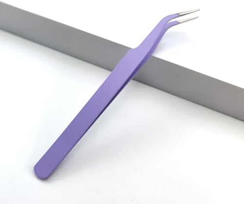 5 Pcs Stainless Steel Curved Craft Tweezers, Multipurpose Curved Tip Craft Tweezers for Intricate Projects, Scrapbooking, Cardmaking, Stickers, Dried Flowers, etc.