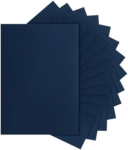 Silunkia 40 Sheets Navy Blue Cardstock 8.5 x 11 Crafts Paper 75lb
