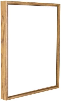 SNOWECRAFT Blank Canvas | 11x14 in Modern Framed Art in Natural Wood Color