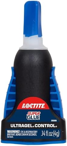Loctite Super Glue Ultra Gel Control, Clear, 0.14 fl oz Bottle, 2 Pack - Superglue for Plastic, Wood, Metal, Crafts & Repair, Cyanoacrylate Adhesive Instant Glue, Quick Dry