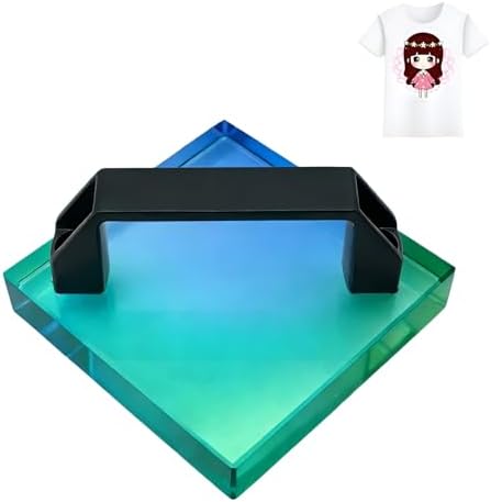 HTV Cooling Block-with Handle for Heat Press, Craft Tool Cooler Heat Transfer Projects Cooing Tool, Accessories for Cricut Sublimation Paper, DTF Transfer Film, Iron on Vinyl, Heat Transfer Paper