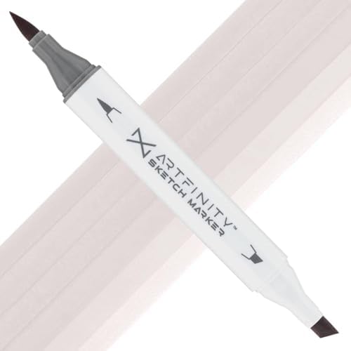 Artfinity Sketch Markers - Ash Gray RV9-2, Vibrant, Professional, Dye-Based Alcohol Markers for Artists, Drawing, Travel, & More
