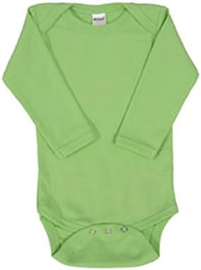 Monag Long Sleeve Baby Bodysuit, Long Sleeve Blank Solid Color Baby One-Piece, 100% Cotton Infant Bodysuit, Creeper