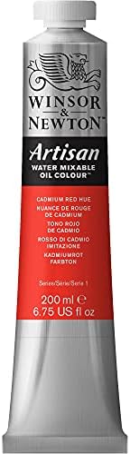 Winsor & Newton Artisan Water Mixable Oil Paint, 200ml, Cadmium Red Hue