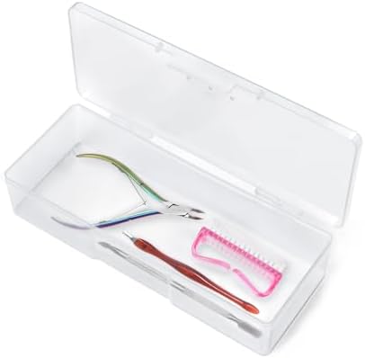 Transparent Box Storage Case for Nail Art Equipment Manicure Tool