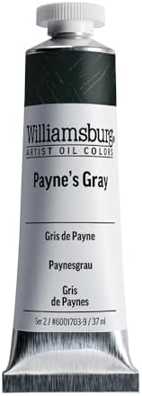 Williamsburg Artist Oil Colors, Payne's Gray, 37 ml Tube