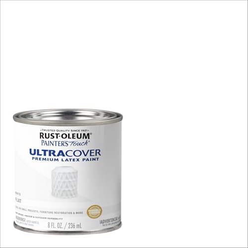 Rust-Oleum Painter's Touch Latex Brush-On Paint, Flat White