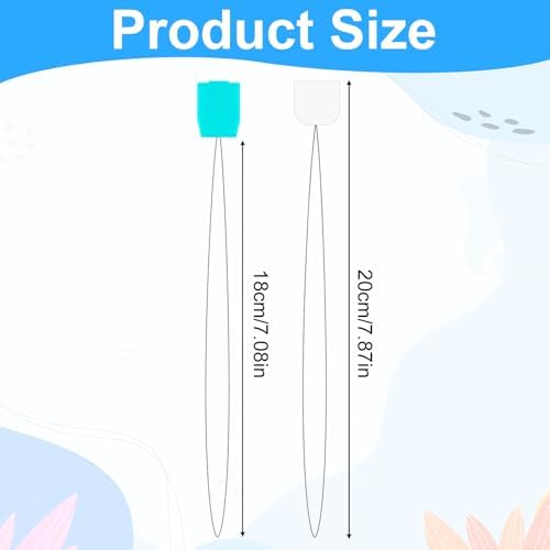 20 Pcs Punch Needle Threaders 7.87 Inch Long Threader for Embroidery Punch Needle Kit Stitching Sewing Accessories for Cross Stitch DIY Sewing Craft Work