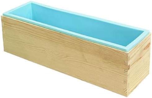 Silicone Soap Mold Loaf with Wooden Box for Soap Making