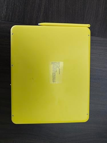 TEKFUN 12" LCD Writing Tablet for Kids Ages 3–8, Easy & Fun Doodle Board for Drawing and Writing, Screen-Free Way to Keep Kids Busy at Home or Travel, Great Gift Idea for Girls Boys (Yellow)
