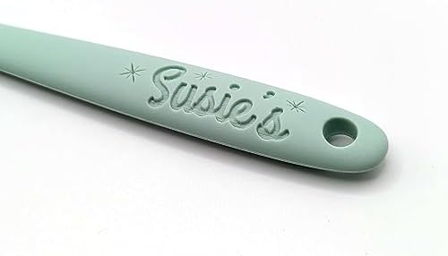 Customizable Silicone Spatula - Personalized Kitchen Tool for Unique Cooks - Heat-Resistant, Non-Stick, and Ergonomic - Your Name Embossed - Perfect Gift Idea (Mint Green)