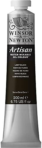 Winsor & Newton Artisan Water Mixable Oil Paint, 200ml, Lamp Black