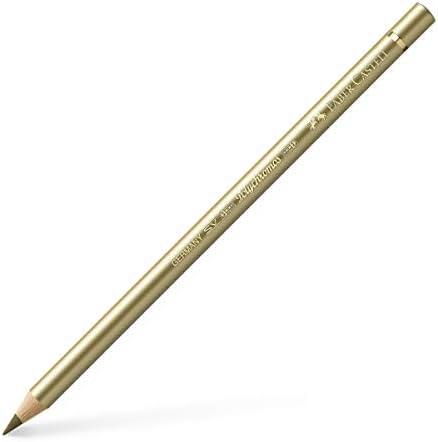 Faber-Castell Art & Graphic Polychromos Colour Pencil, (250), Gold, for Art, Craft, Drawing, Sketching, Home, School, University, Colouring