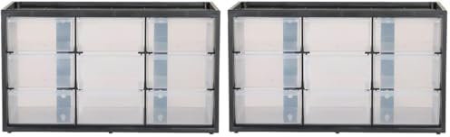 CRAFTSMAN Storage Organizer Bin System, 9 Compartment, Plastic (CMST40709) (Pack of 2)