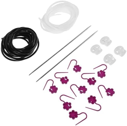 Tofficu 1 Set Knitting Tool Kit with Stitch Savers Needle Caps Crochet Needles Row Counters Yarn Clips Portable Slip Design for Efficient Crafting Projects