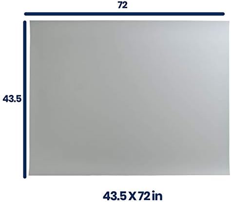 Pacific Arc Vinyl Board Cover. Self Healing and Stain Resistant Gray/White Sheet, 43.5 inches by 72 inches