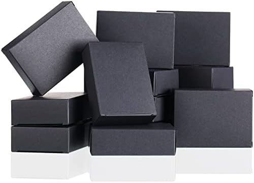 Gersoniel Kraft Soap Boxes Soap Making Kit, 50 Pcs, Black