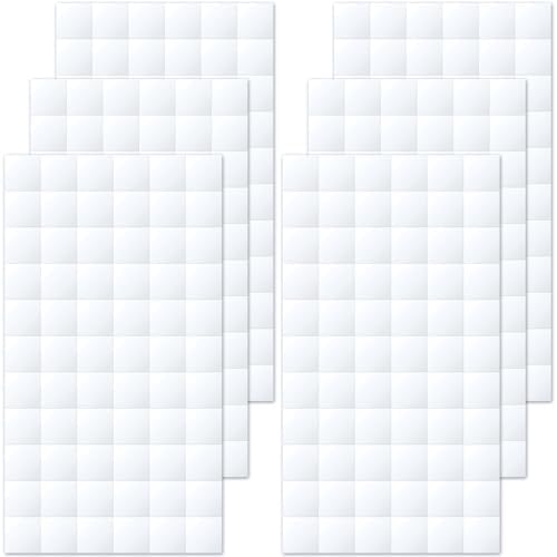 Joez Wonderful 6 Sheets Foam Adhesive Squares, 12x12x3mm, White