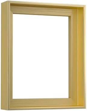 Floating Frames for Canvas,Wood-Look Frames for 1.25" Thick Canvas Paintings,Floater Frame Kit Available in 50 Sizes and 4 Colors for Room Wall Decor and Art Decor (10x20inch Champagne Gold,)