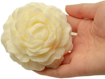 3.5In Peony Flower Silicone Candle Mold for Soap Resin Wedding Decor Craft