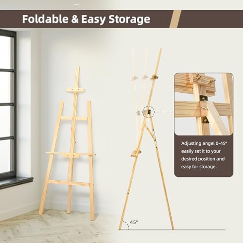 Adjustable Wooden Painting Easel, Art Easel Stand
