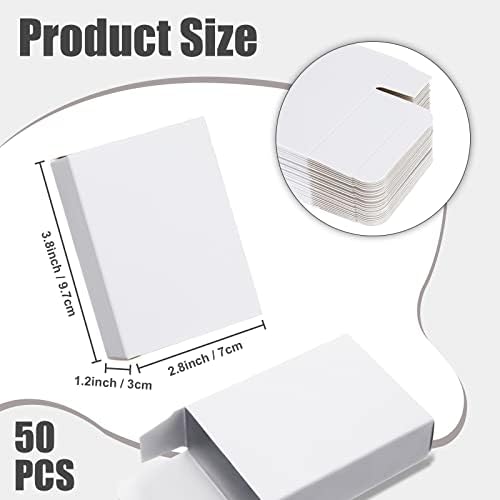 Gersoniel Kraft Soap Boxes Soap Making Kit, 50 Pcs, White