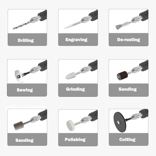 Mini Cordless Rotary Tool Kit Small Detail Sander Grinder Pen